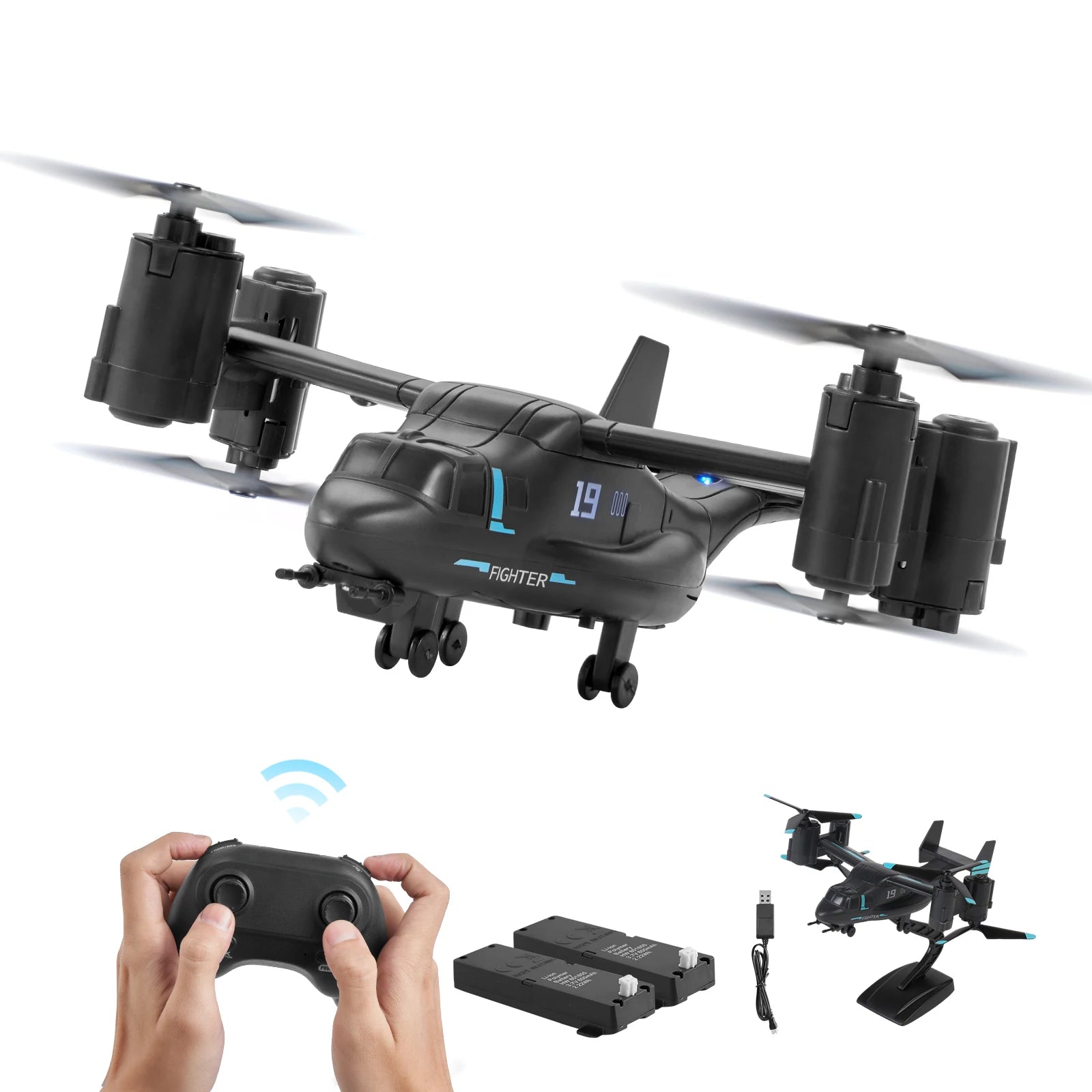 Ελικόπτερο RC 2.4GHz με Γυροσκόπιο & Απογείωση με Ένα Κουμπί για Παιδιά