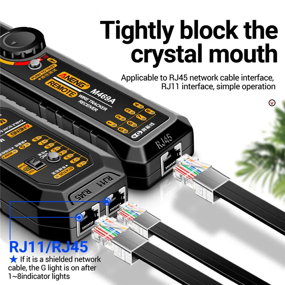 Tester kabli sieciowych ANENG M469A RJ45/RJ11