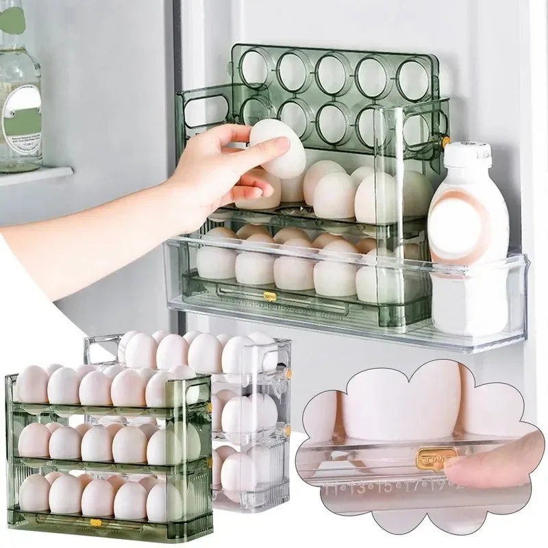 Refrigerator Egg Organiser, Pictured Tray Options