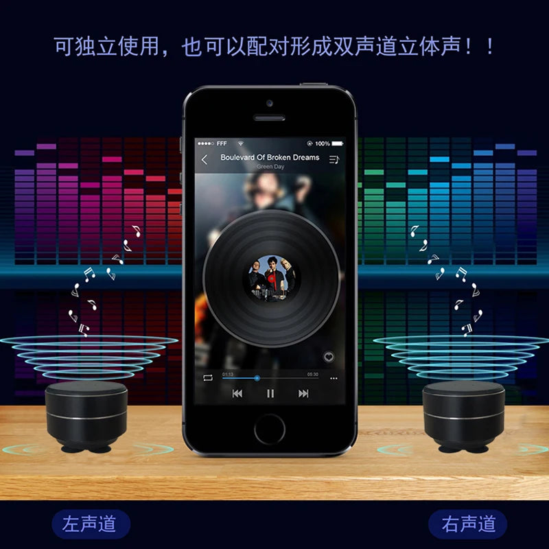 Bone conduction wireless speaker - sucker mount, TWS hi-fi sound enhanced bass, wearable loop, resonance features dynamic audio 