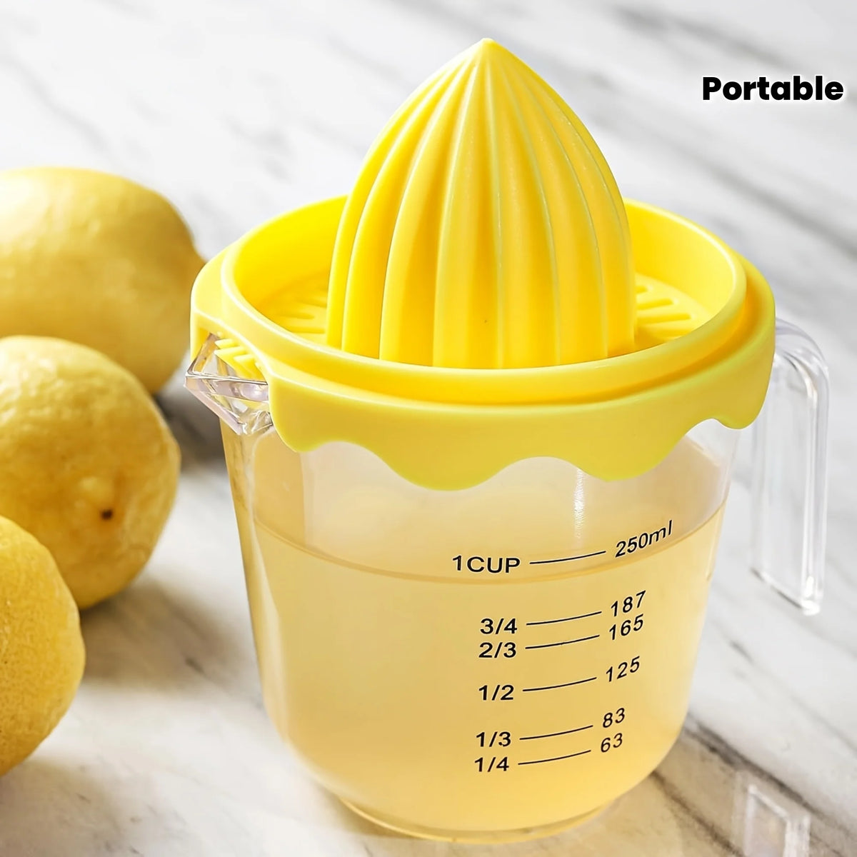 Manual Citrus Juicer, Portable Hand Press for Lemons and Limes