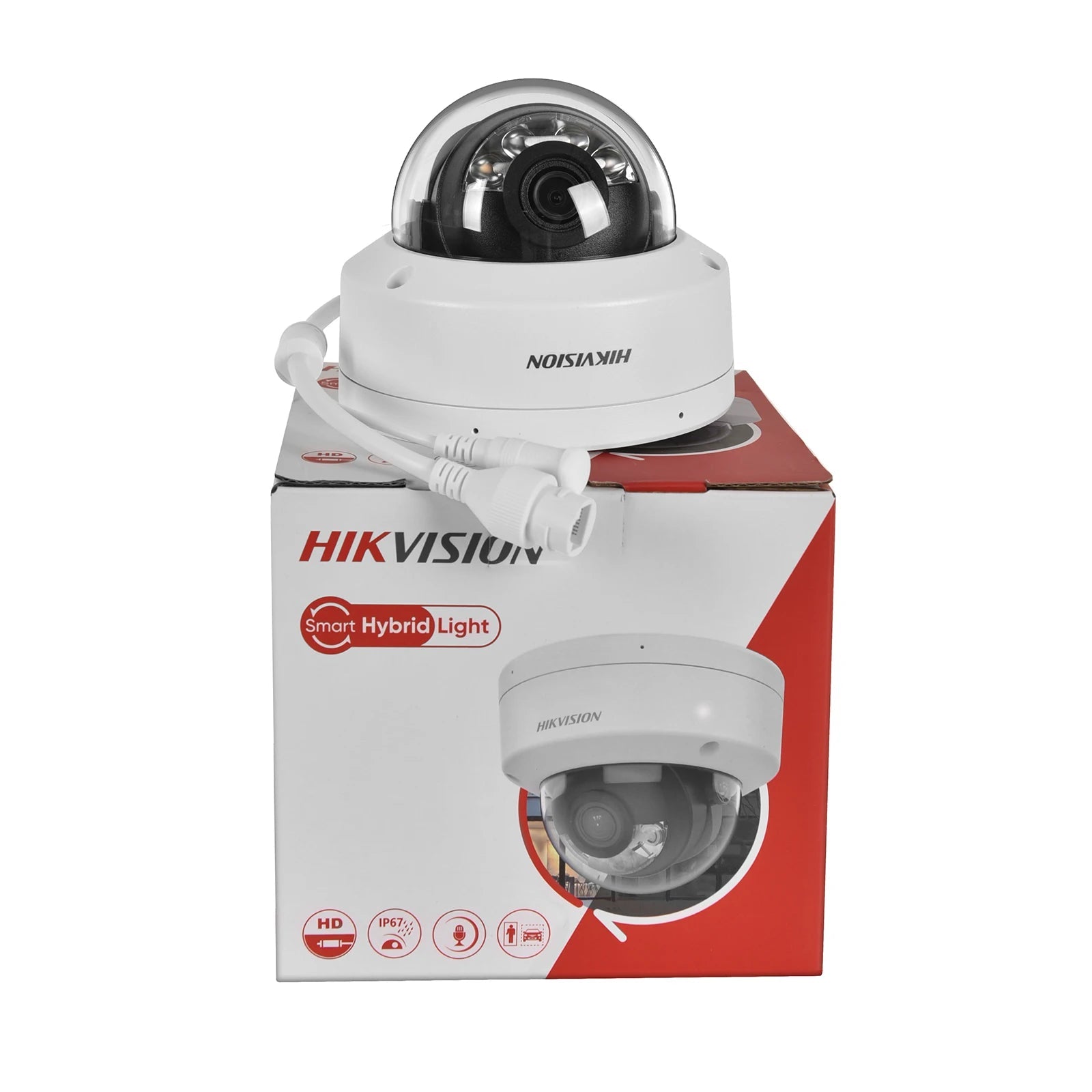 Hikvision 8MP 4K ColorVu Smart Hybrid Light POE IP Camera DS-2CD1183G2-LIUF Motion Detect 2.0 Human Detect MIC SD Slot IP67 