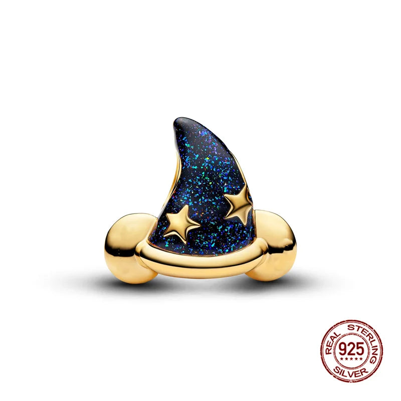 925 Silver Witch Charm Bead for Disney-Inspired Bracelets