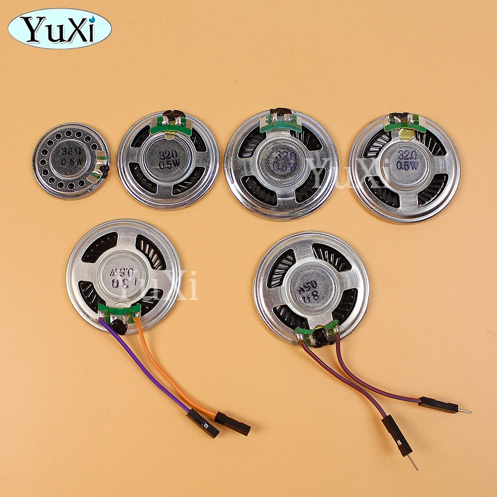 32 Ohm 0.5 W Mini Speaker, Size and Wiring Options