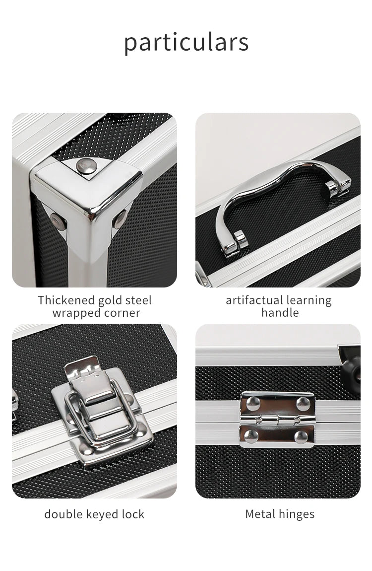 Aluminum Toolbox - Portable, Multi-Purpose Storage for Tools, Instruments, Fishing Gear & More - Durable Hardware Organizer