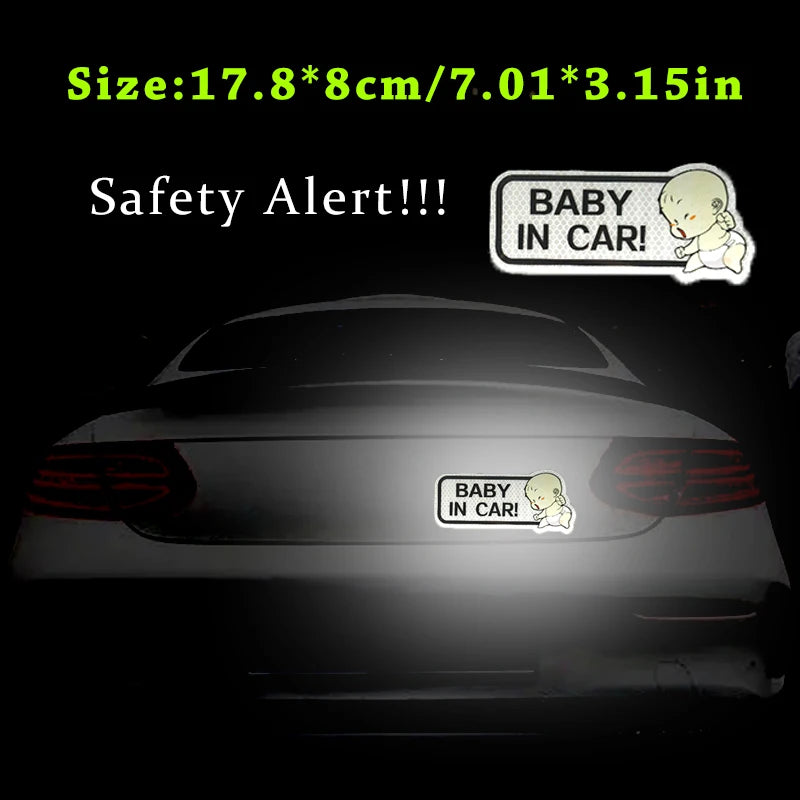 Αυτοκόλλητο με αντανακλαστικό για Baby in Car – Επιλογές χρωμάτων