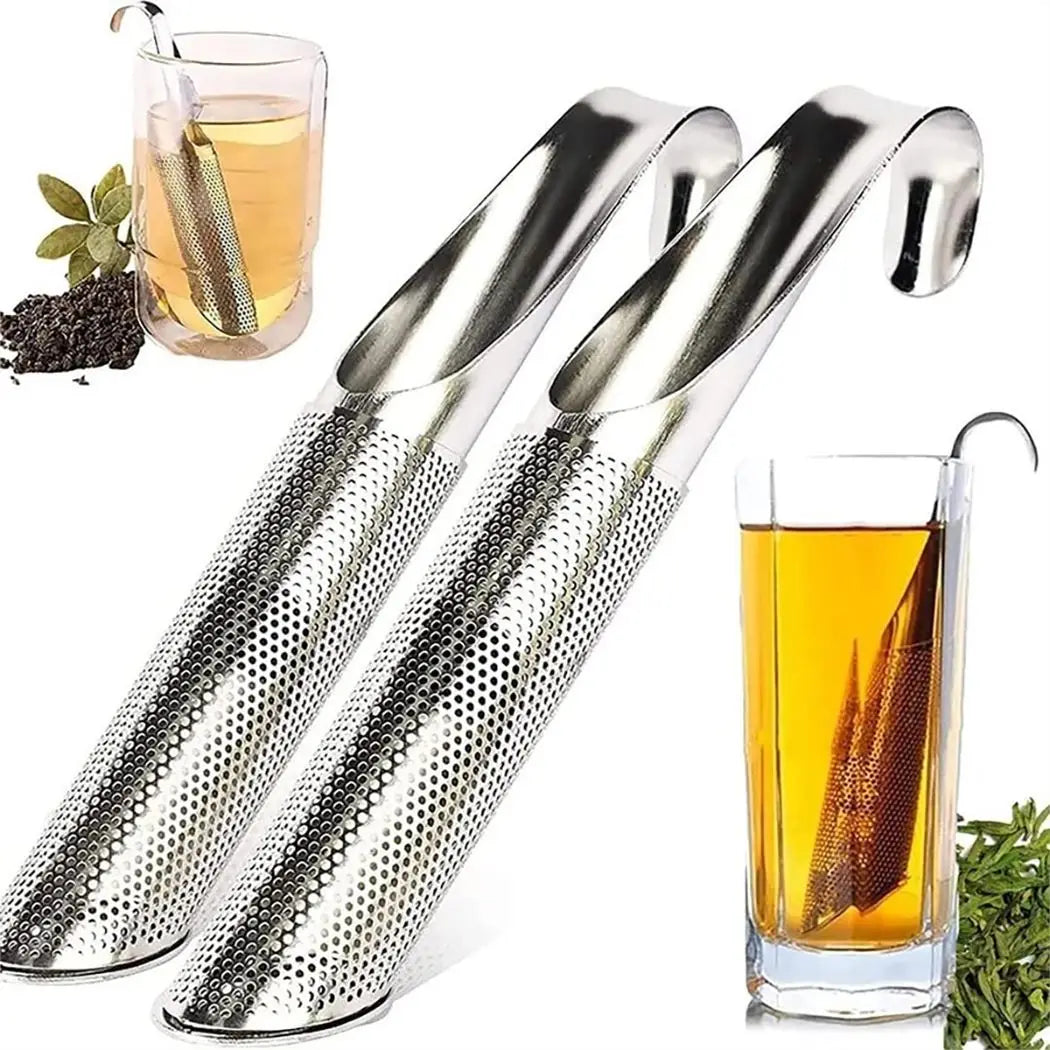 Stainless-Steel Tube Tea Infuser with Hook