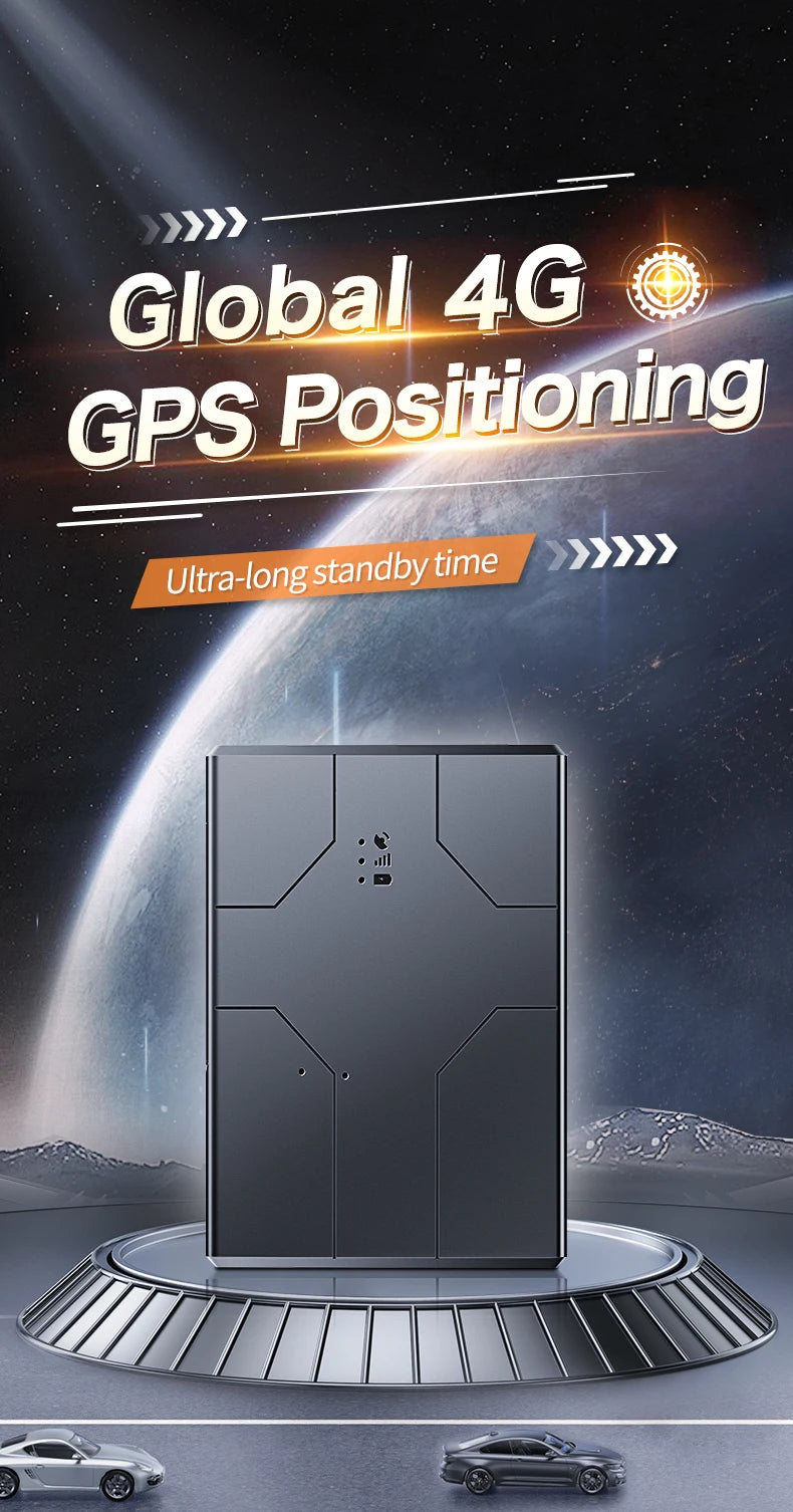 4G GPS Car Locator 20000mAh/10000mAh/6000mAh GPS Car Tracker Vibration Anti-Theft Geo-fence Alarm with Free APP
