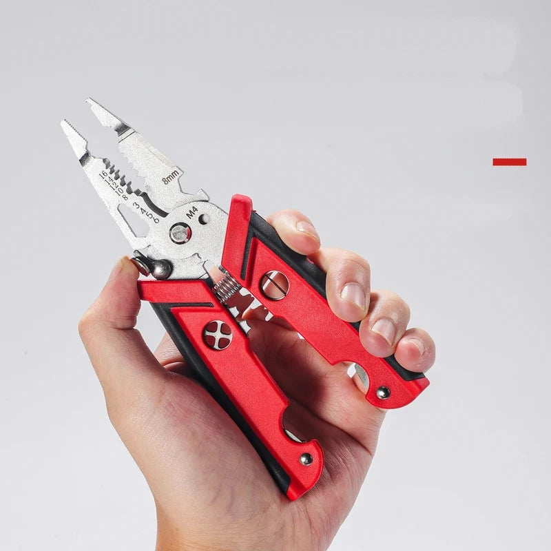18 in 1 Electrician Pliers Multifunctional Wire Stripper Crimper Cutting Pliers Professional Electrical Repair Hand Tool