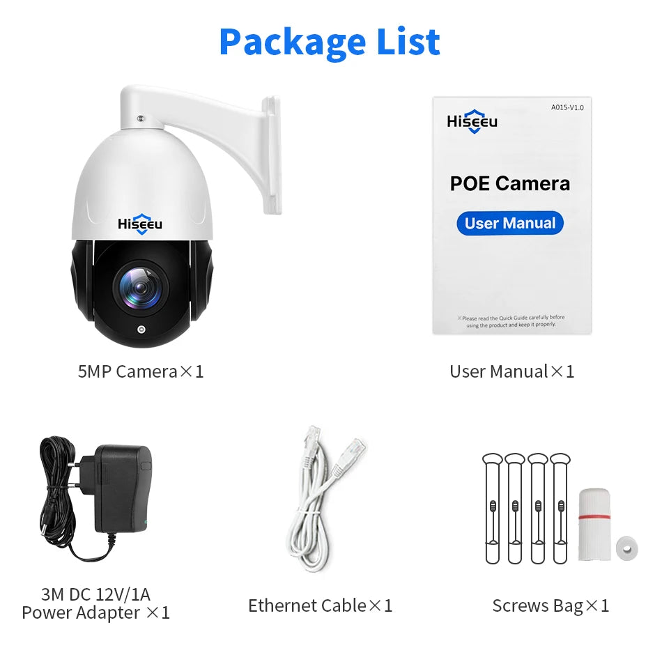 8MP PTZ PoE Outdoor Dome Camera 30X Optical Zoom