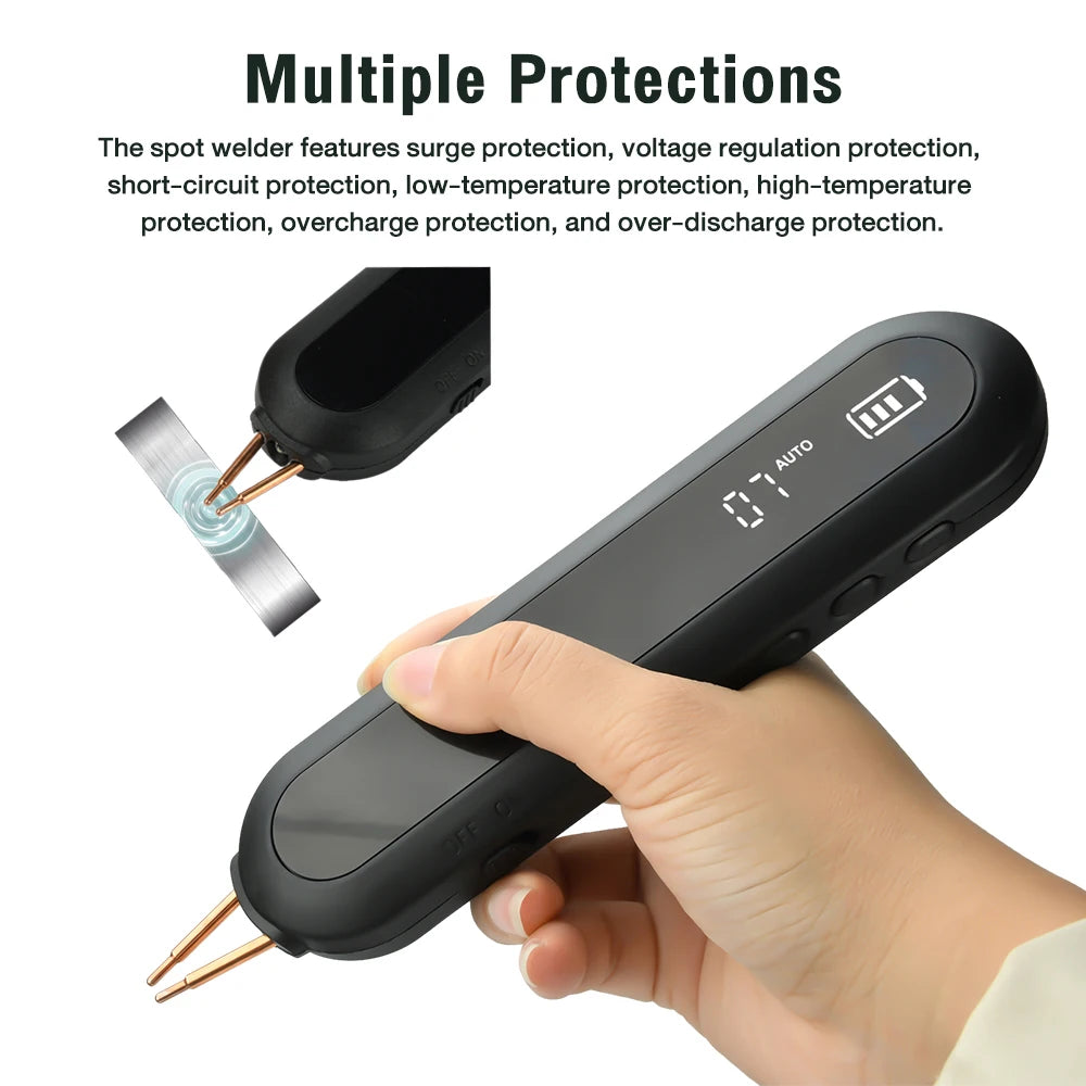 Handheld Battery Spot Welder with Adjustable Power
