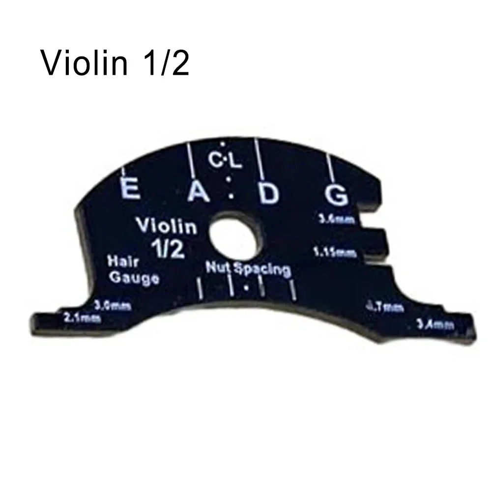 Gabarit de pont et de hauteur des cordes pour violon, violoncelle ou contrebasse