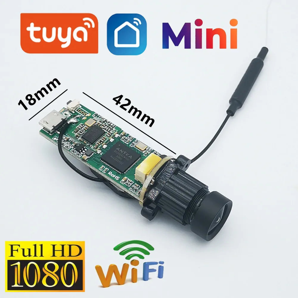 Tuya Mini 1080P WiFi IP Camera Module with Motion Detection