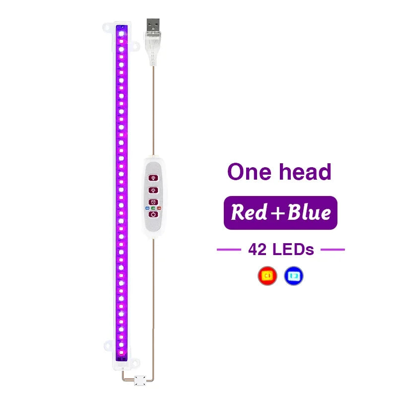 5V USB LED Plant-Light Bars, 1-4 Bar Options
