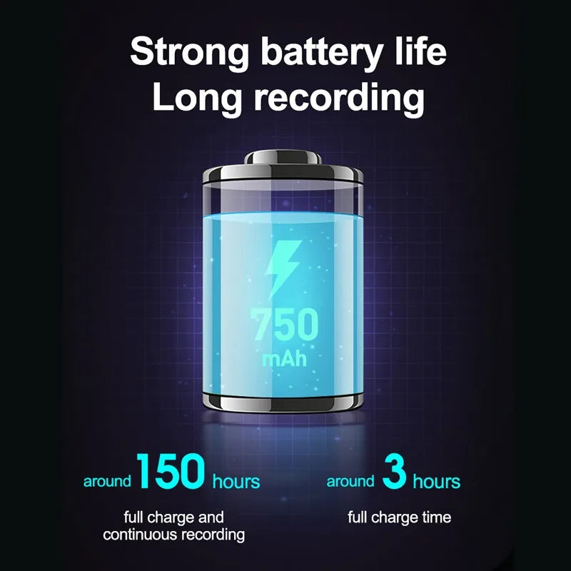 150 Hour Ultra-thin Card Digtal Voice Recorder Oculta 4-64GB Mini Activated Professional Sound Record Flash Drive Dictaphone MP3 