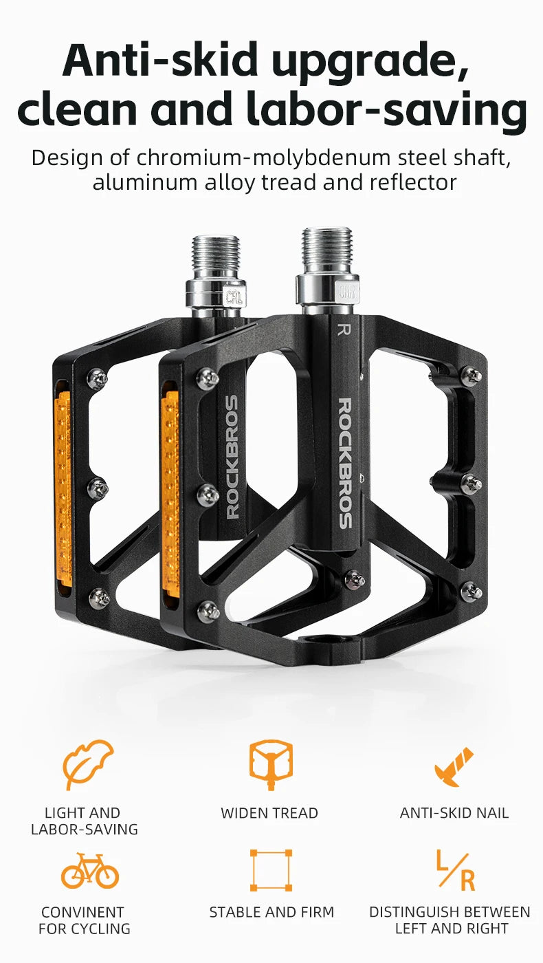 Aluminum Alloy Bicycle Pedals for MTB and Road Riding