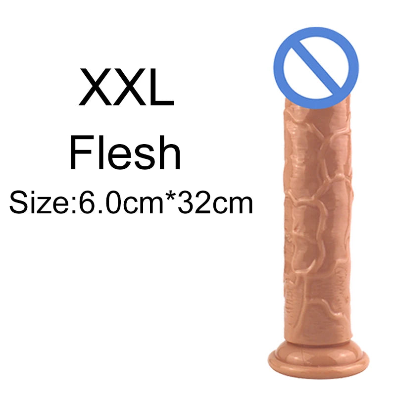 Non-Electric TPE Adult Toy with Suction Base – Size Options