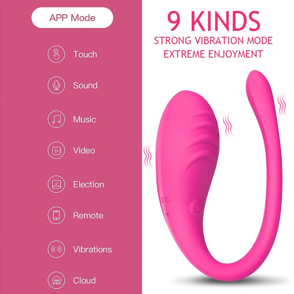 APP Uzaktan Kumandalı Titreşimli Klitoral ve G Noktası Uyarıcı