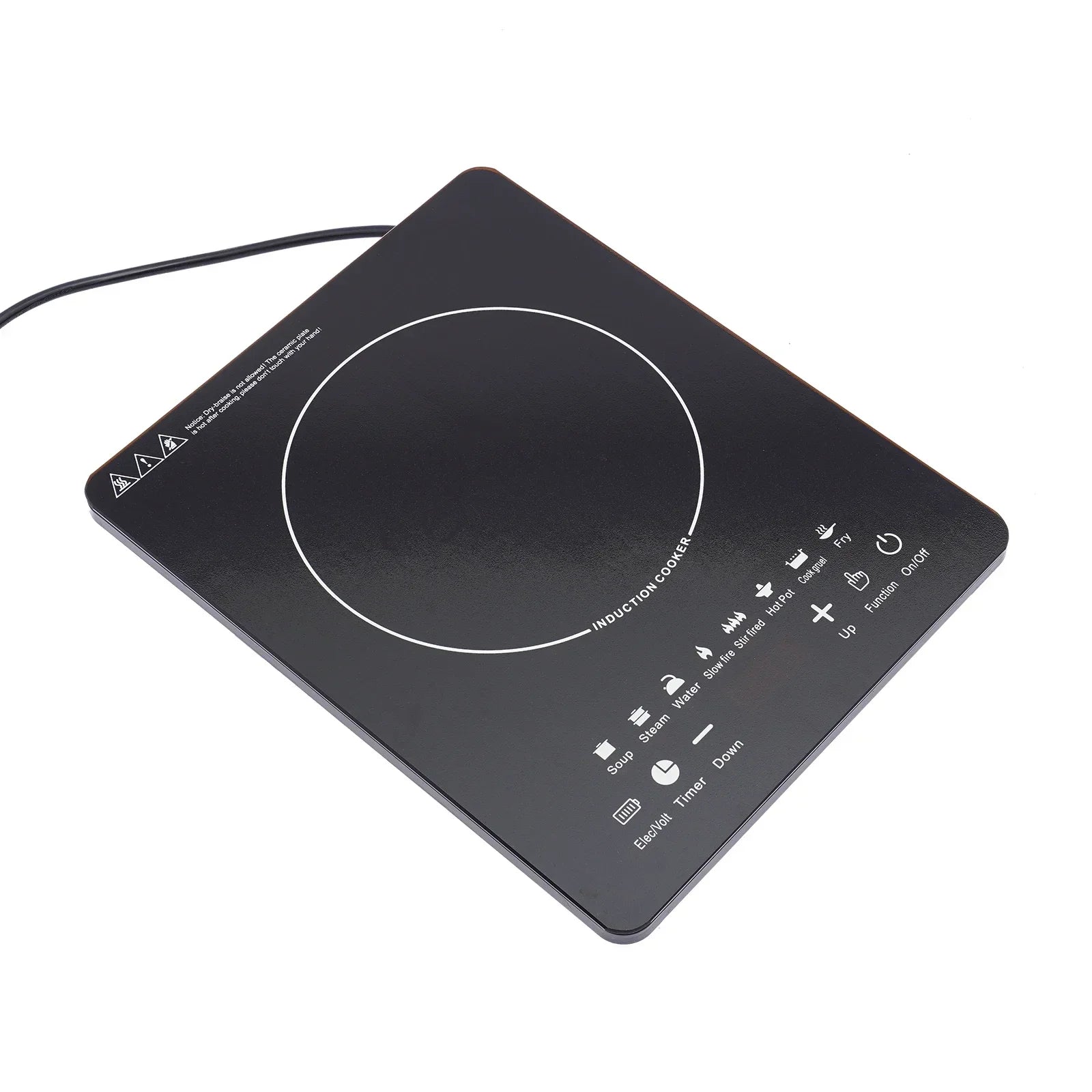 8-Level Induction Cooktop with Timer, 750W Countertop Stove