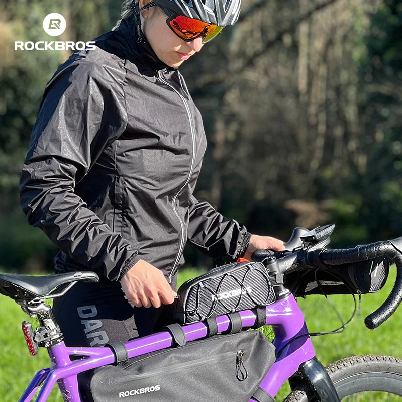 Waterproof Bike Frame Bag 1L Ultralight Front Tube Storage