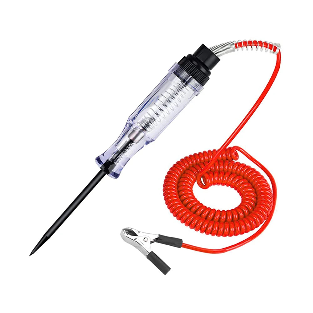 Caneta de teste elétrico para automóveis e camiões 6V12V24V, sonda para testar lâmpadas e circuitos, ferramenta de diagnóstico e manutenção de circuitos automóveis