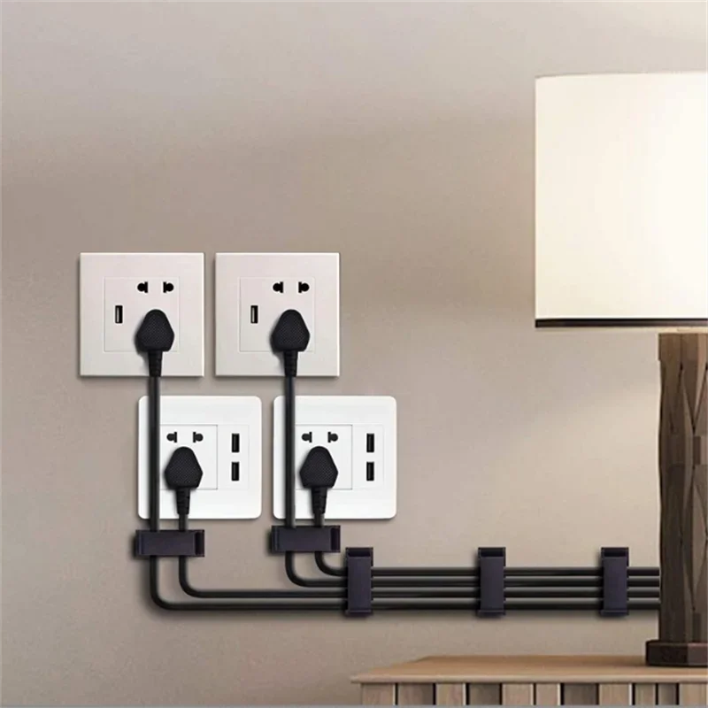 Cable Fixing Clip Cable Wire Sorting Buckle Chassis Organizer 19*47 Black and White Organizer 