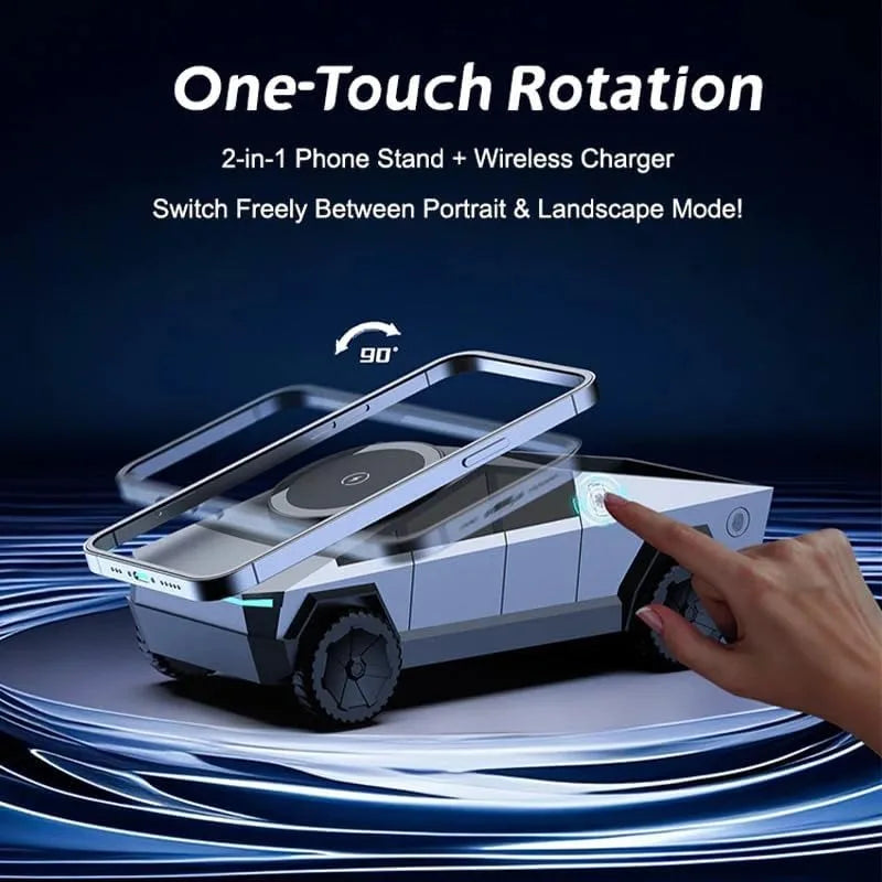 Car-Model Three-Device Wireless Charging Station