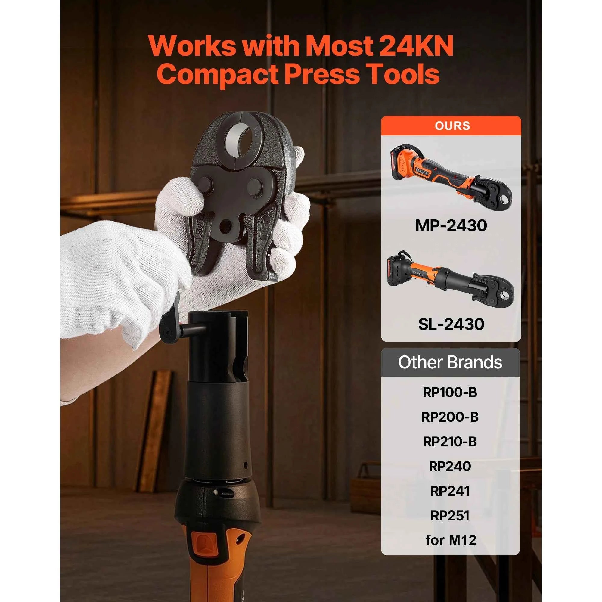1/2 Inch Press Jaw for Compact Series Press Tool