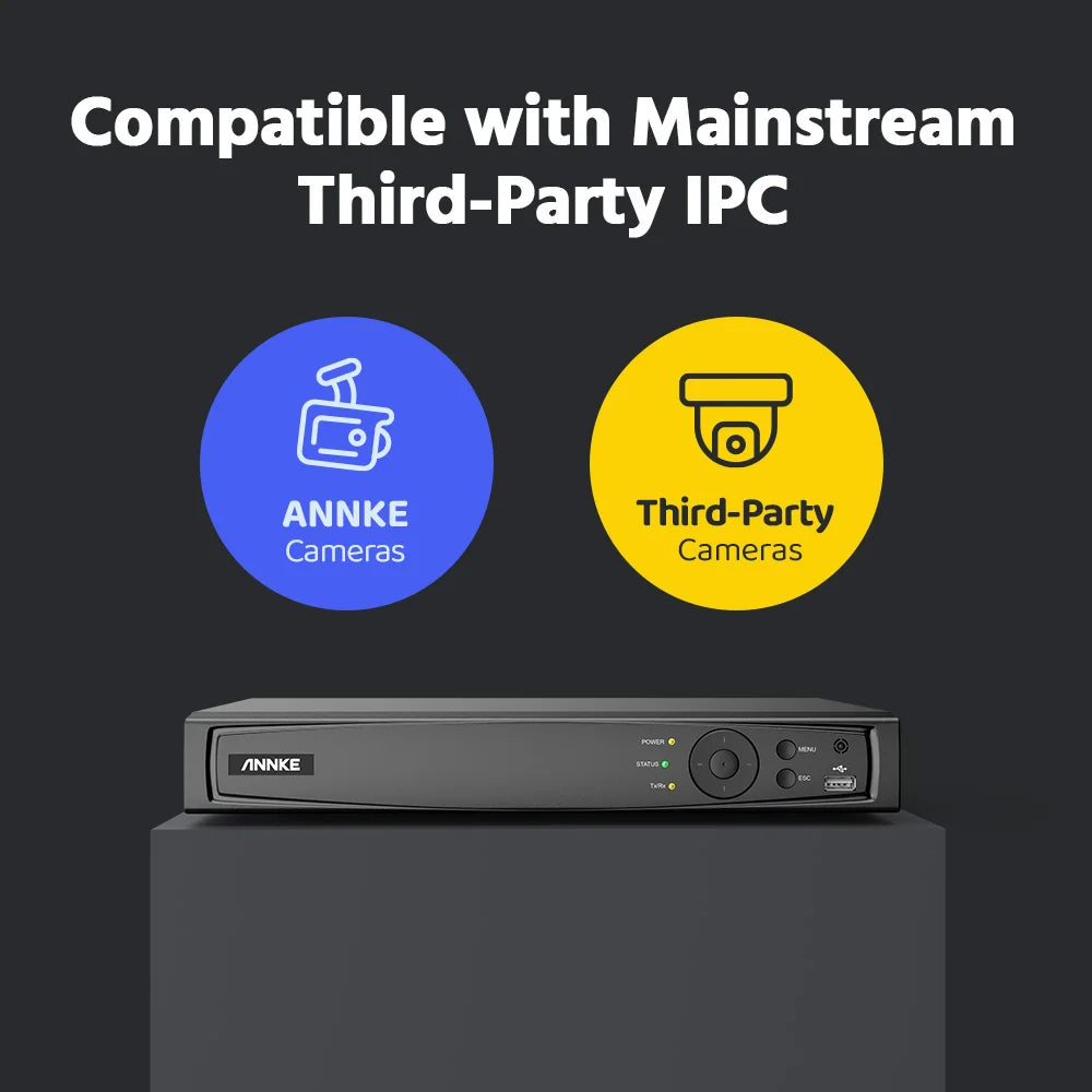 12MP PoE NVR Network Video Recorder for IP Cameras