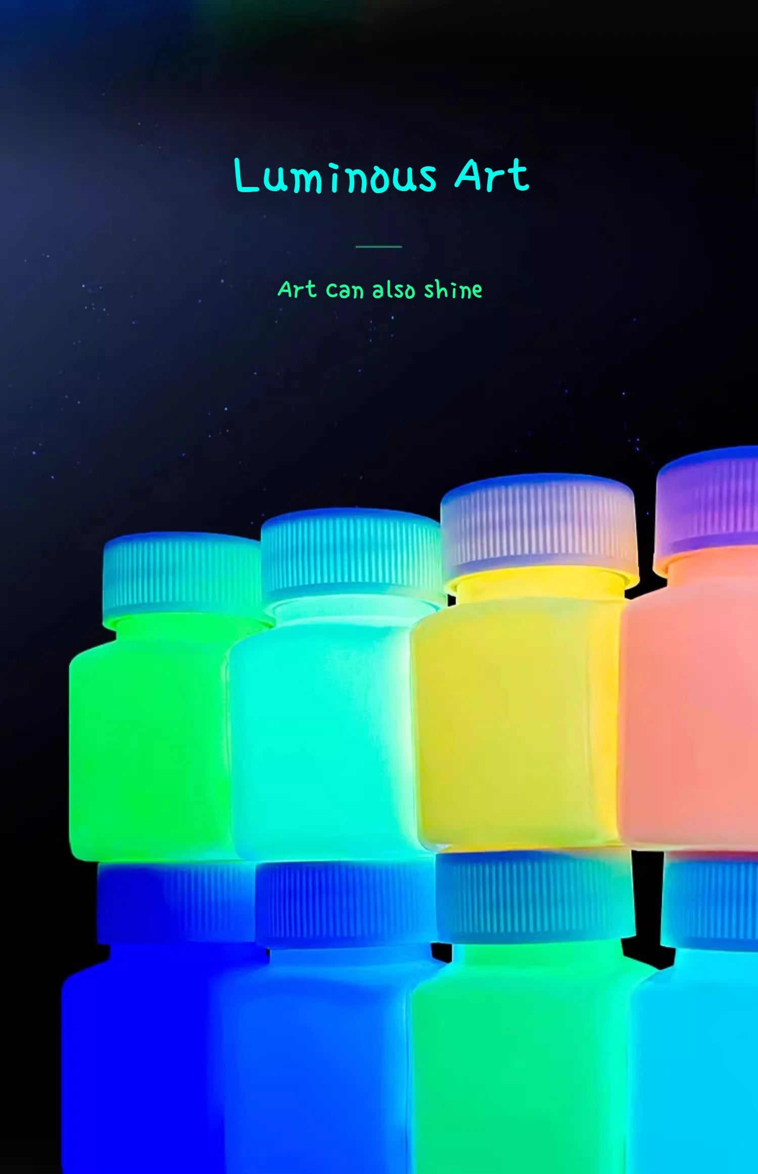 58ML Fluorescent Acrylic Pigment – Glow in the Dark