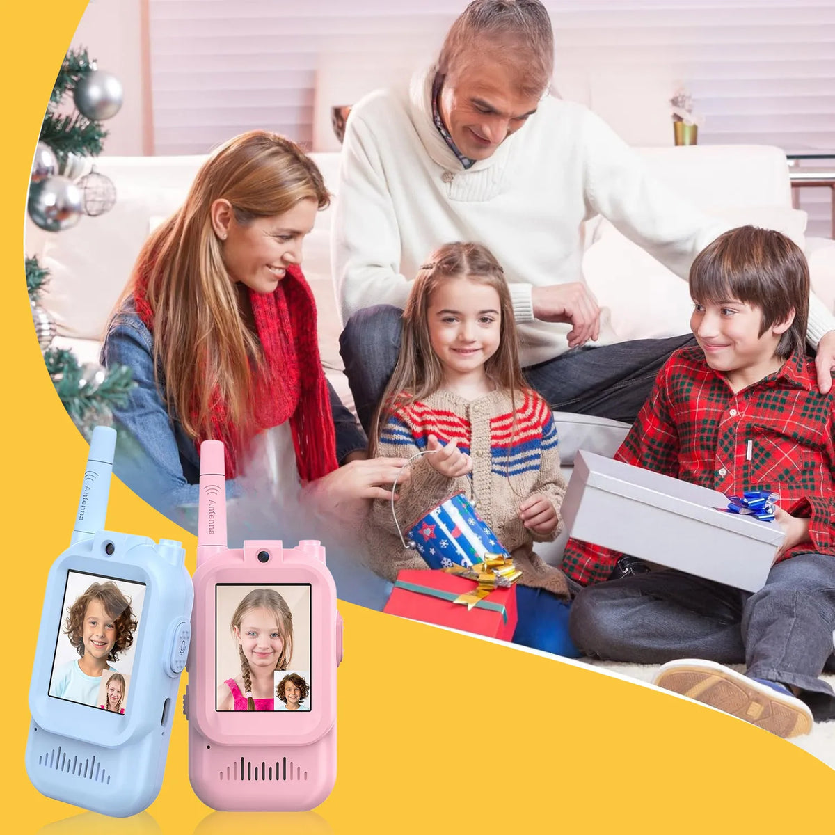 Talkies-walkies vidéo rechargeables, paire