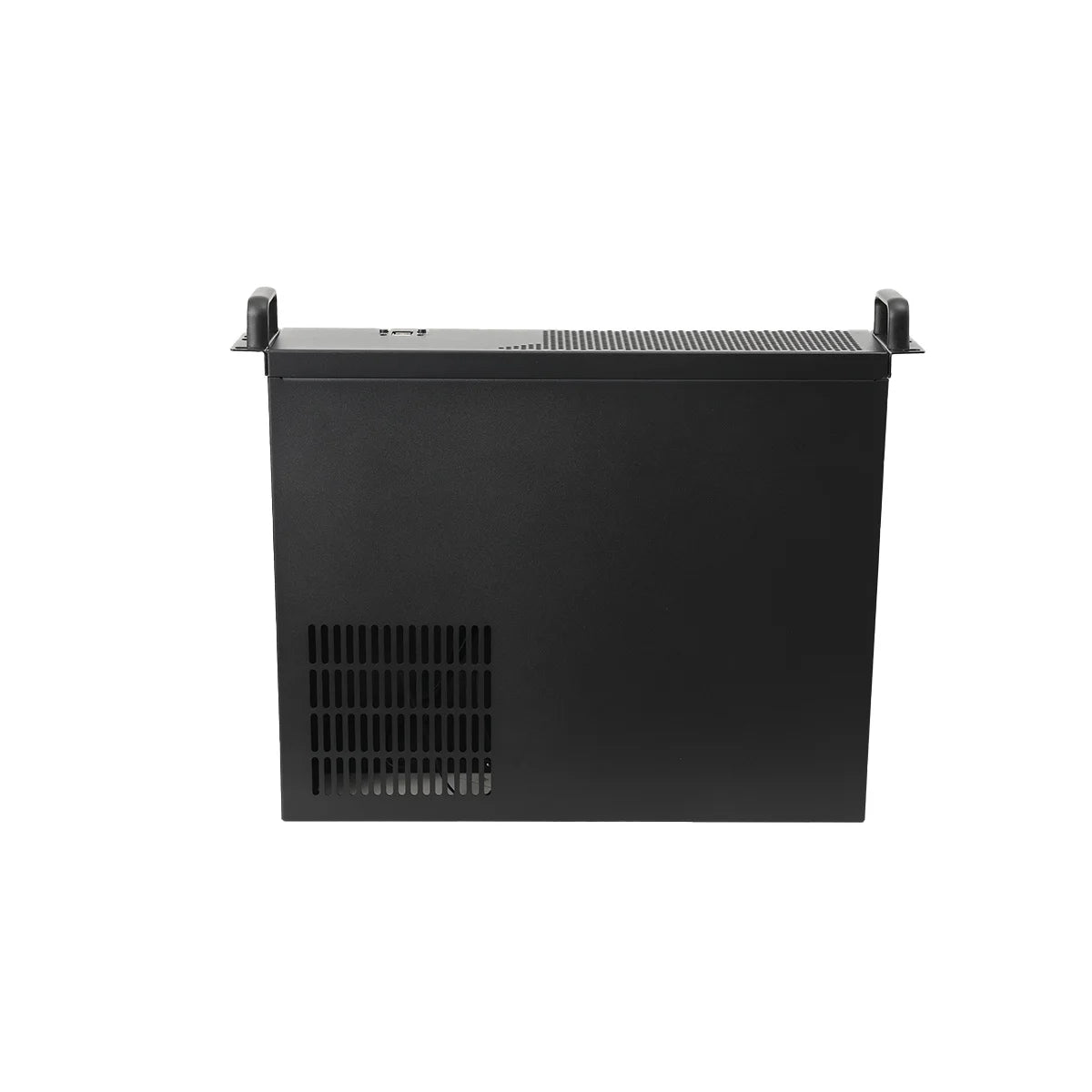 2U chassis aluminium panel ultra kort industrielt kontrolserver chassis datalagring bundkort serverkasse