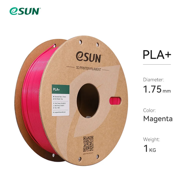 Filamento PLA+ para impressora 3D, 1.75 mm, bobina de 1 kg
