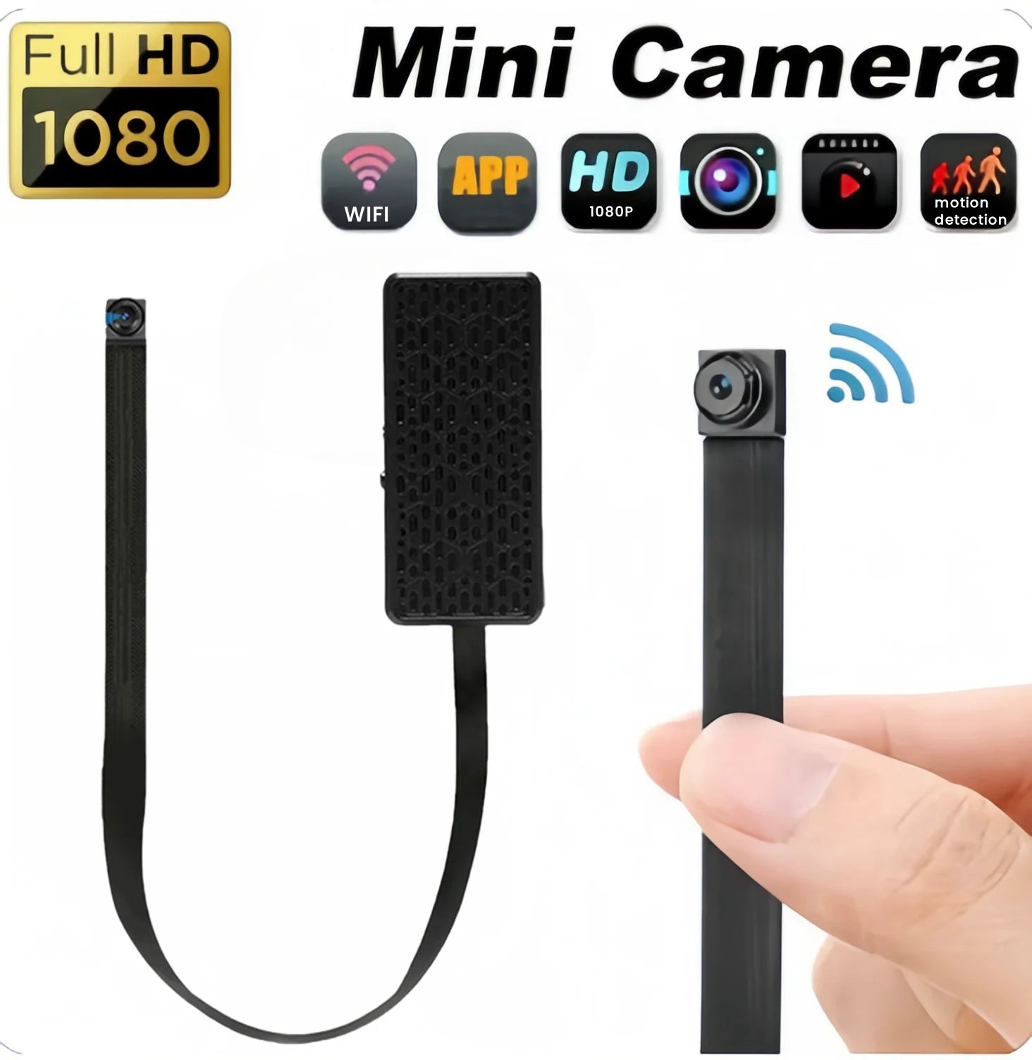 HD WiFi Mini Camera met Bewegingsdetectie & Afstandsbediening