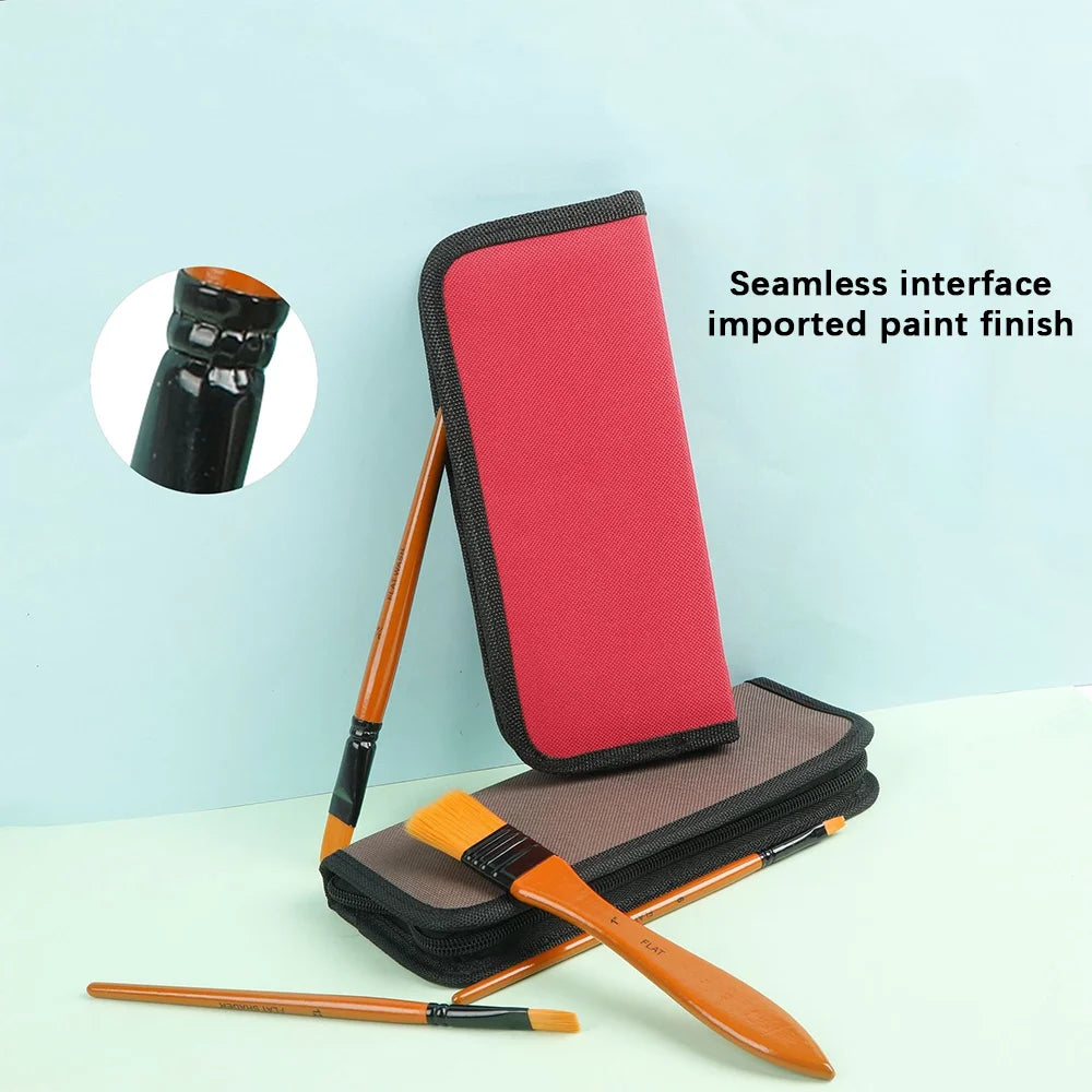 Zestaw ultra-cienkich pędzli do farb akrylowych i detali miniaturowych