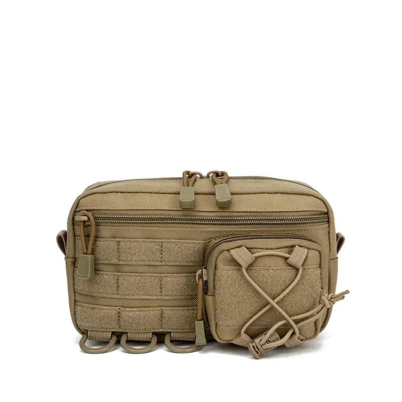 Horizontale nylon multiruimte organiser tas