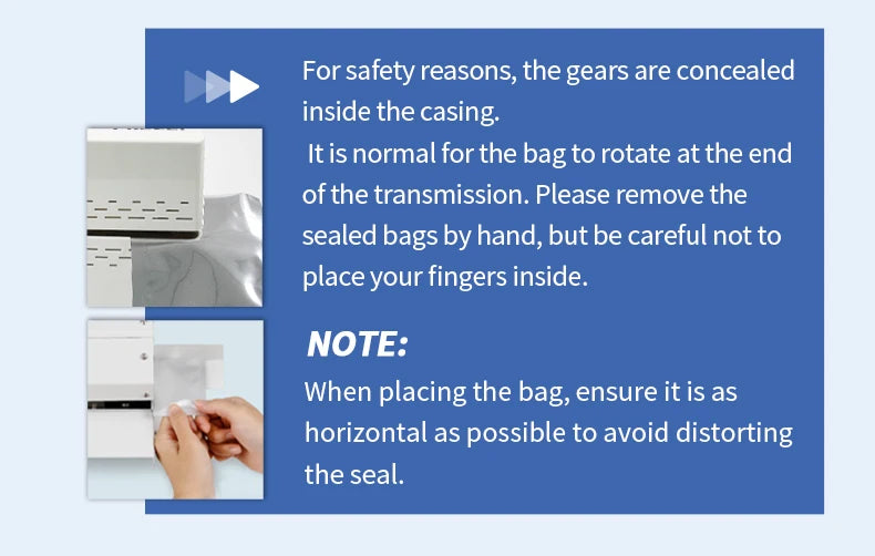 Lengvas šilumos sandarinimo aparatas plastikinių maišelių maisto laikymui