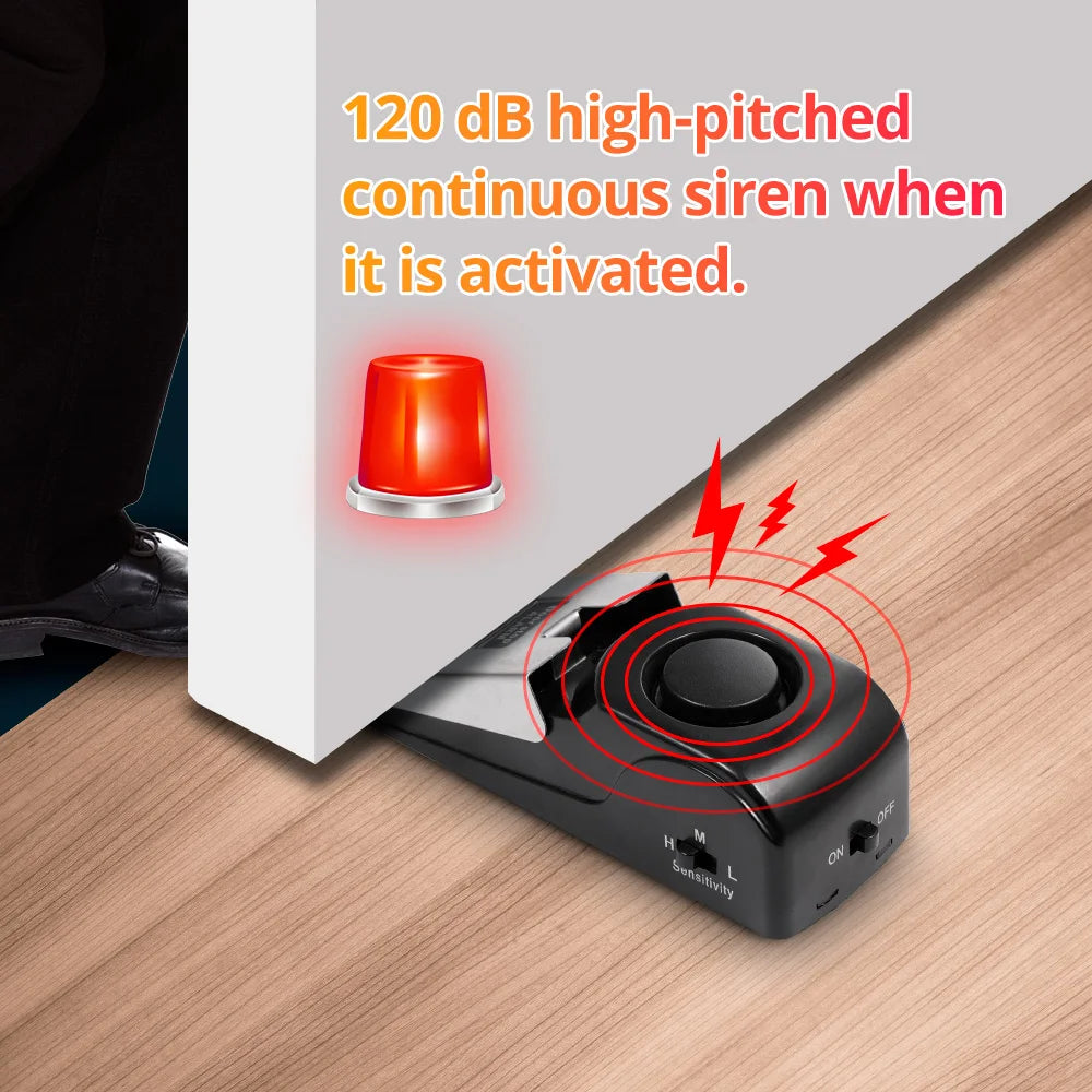 Gadget d'arrêt de porte à pression - 120 dB
