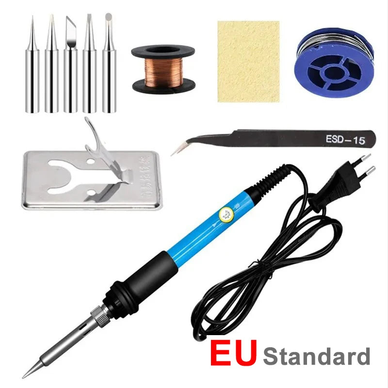 Adjustable Temperature Electric Soldering Iron 60W 220V or 110V  Electric Soldering Iron Welding Solder Repair Tool 