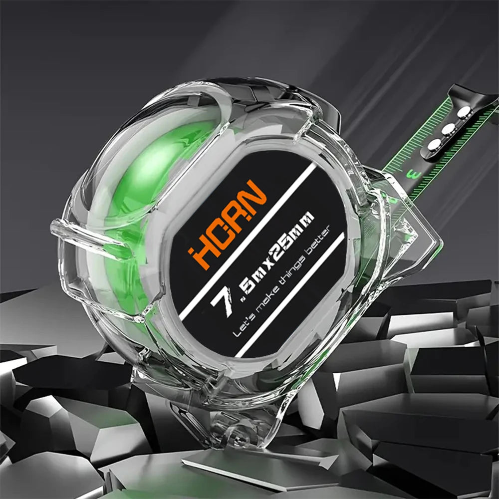 Self-Locking Fluorescent Tape Measure - Length Options