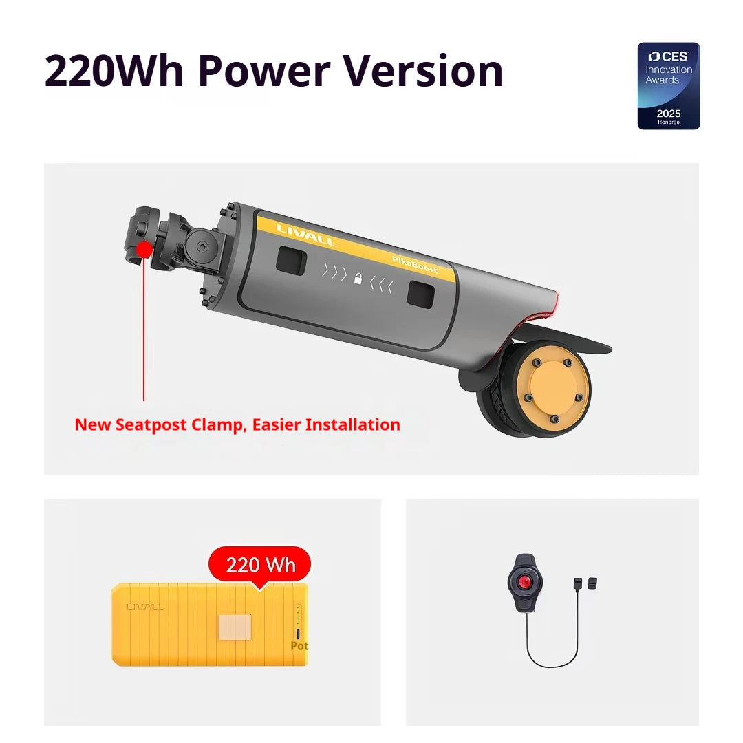 Kit de assistência à conversão para bicicleta elétrica LIVALL PikaBoost 2