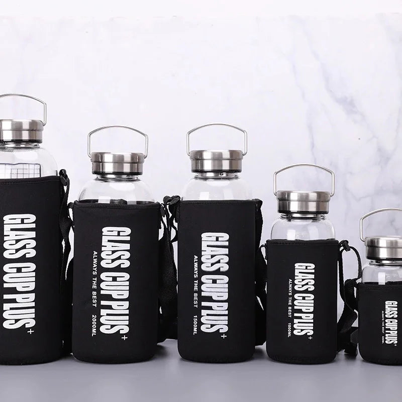 Glass Tea-Infuser Bottle, 600ml–2L Options