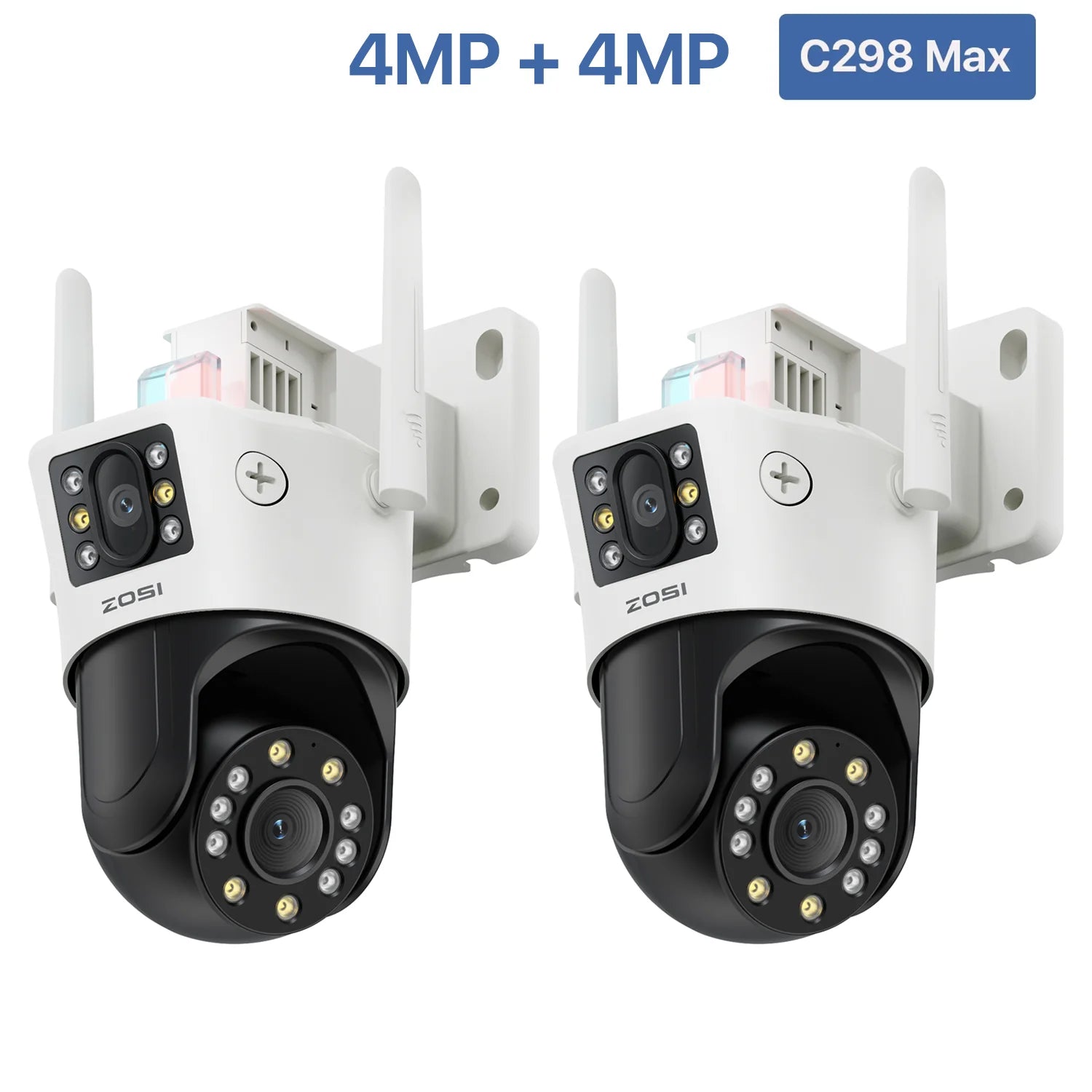 ZOSI C298 Max 4K 8MP Dual-Lens PTZ Security Camera