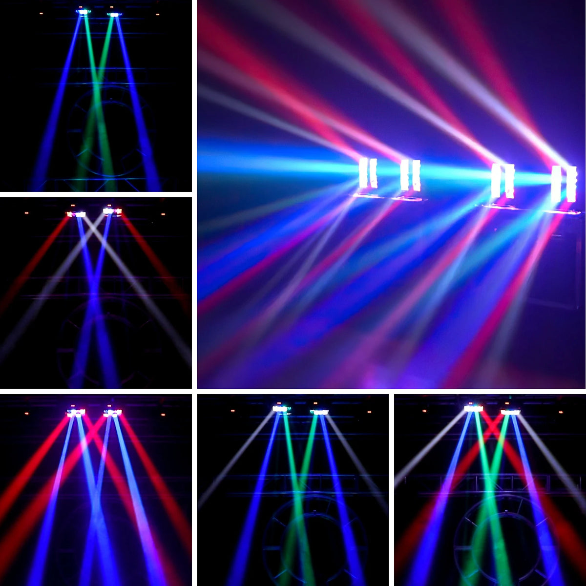 2X Luci Mini Ragno 80W RGBW Movimento Testa da Palco