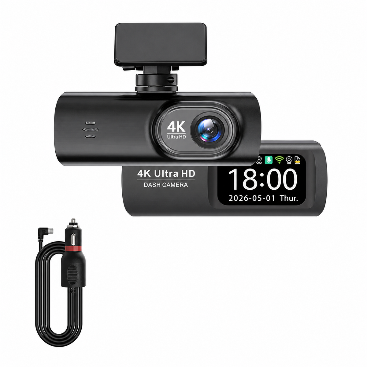 CR21 4K Wi-Fi Dash Camera, Rear Camera and GPS Kit Options