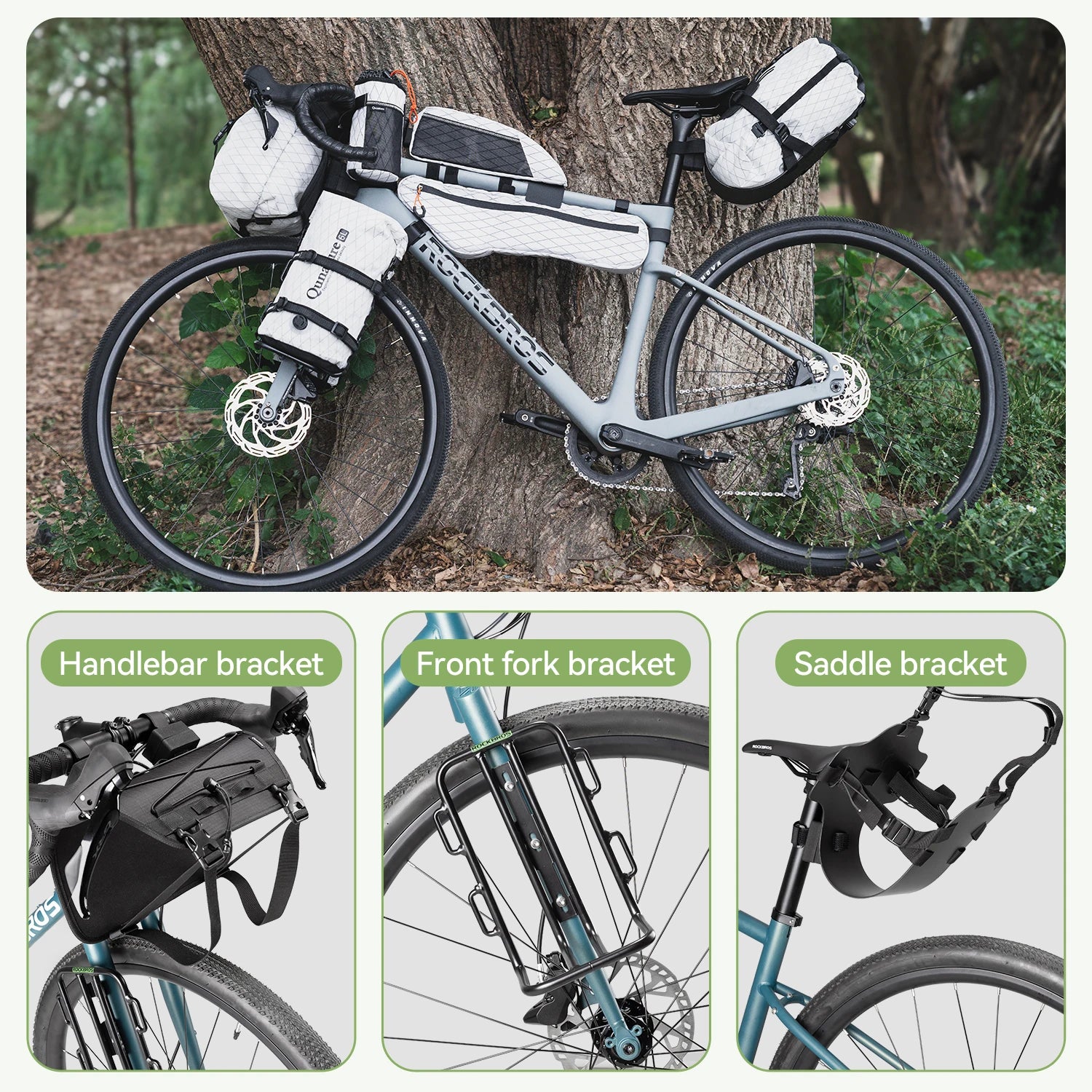 Vandtæt Bikepacking Sadeltaske 6L/12L Bagageopbevaring til Cykling