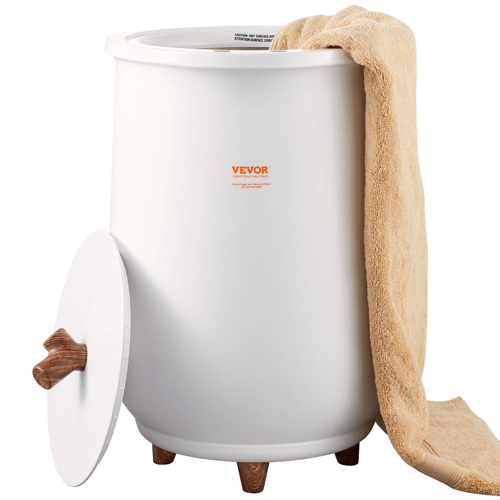20L Stor Handdukstorkningshink med Timer, LED-display och Barnlås