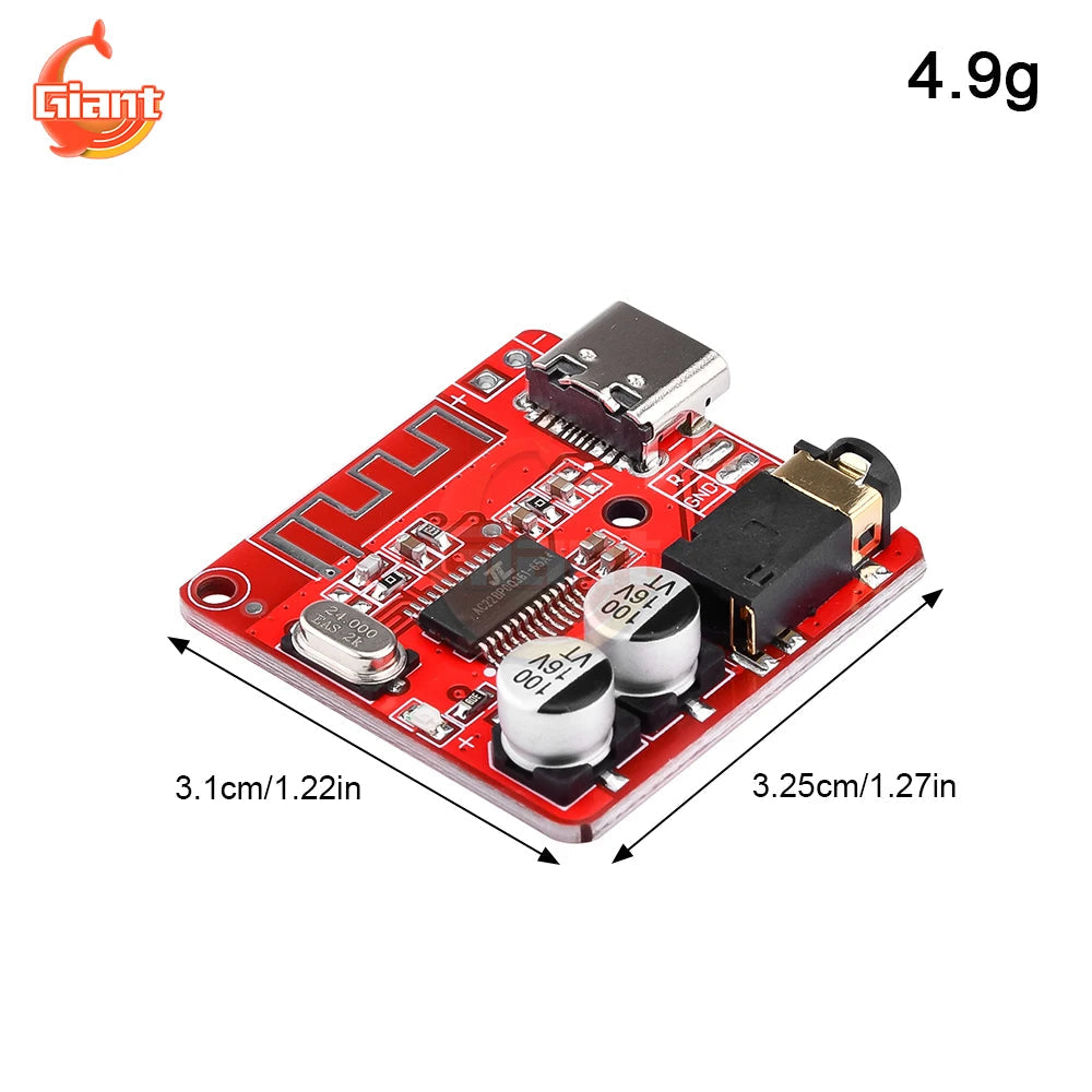 DIY Wireless Bluetooth Audio Receiver Board BT5.1 MP3 WAV Decoding Board Speaker Amplifier Moudle For A2DP/AVCTP/AVDTP AVRCP/HFP 
