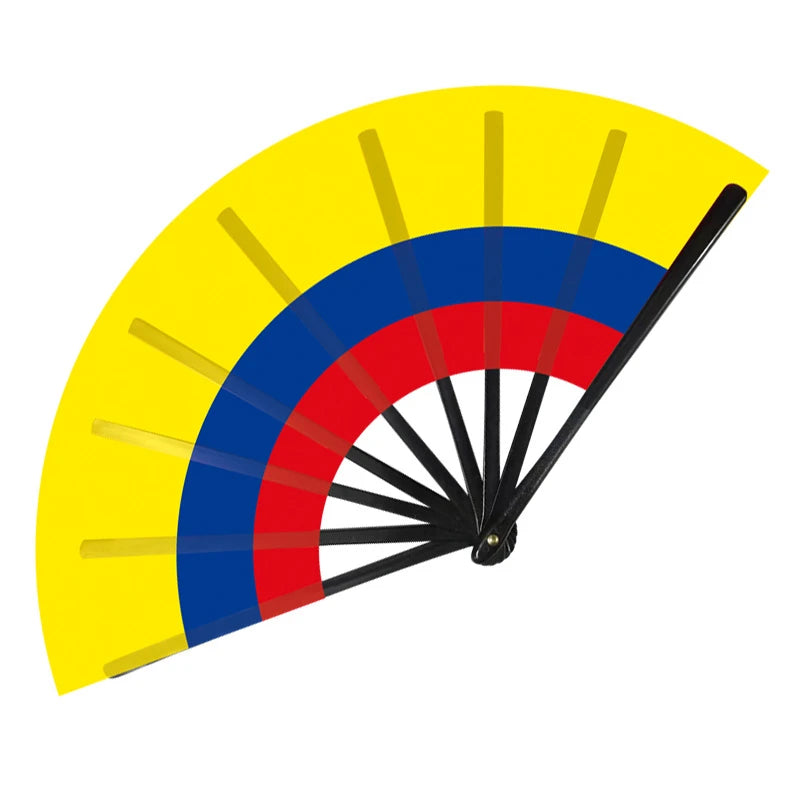 22 cm Folding Hand Fan with National Flags for Match Days