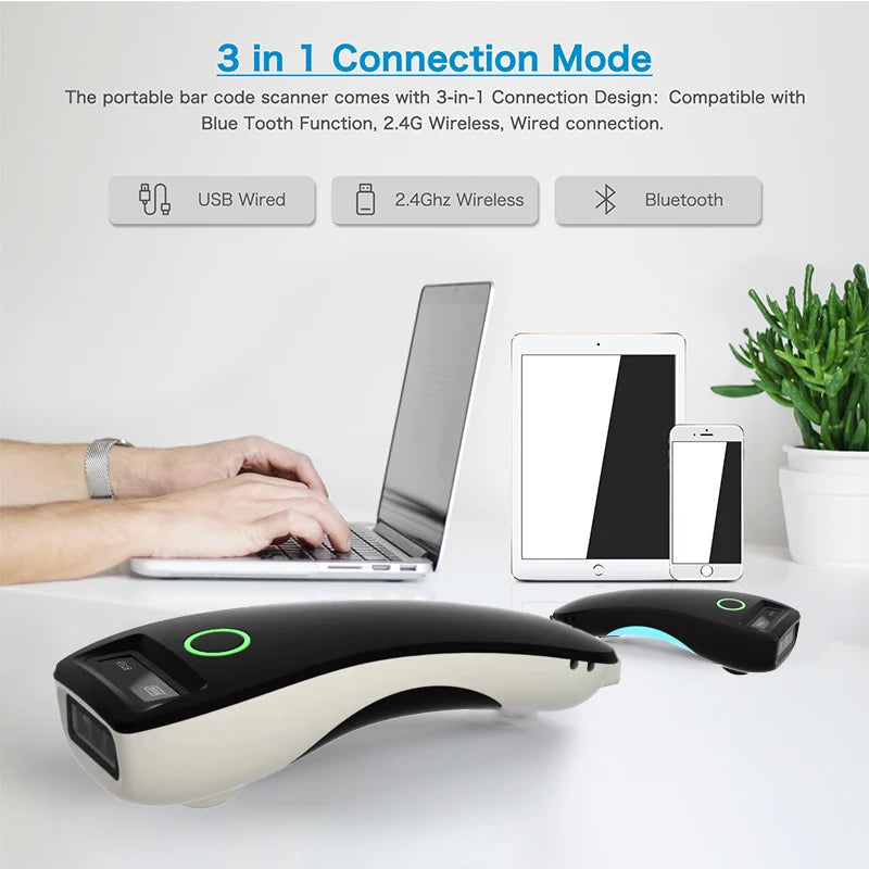 Lector de código de barras portátil TD-W6 con Bluetooth